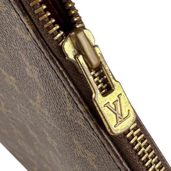LOUIS VUITTON Monogram Posh Documents Clutch Bag Brown - Picture 12 of 12